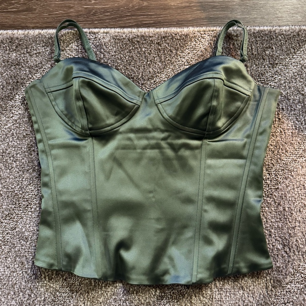 Aritzia Wilfred Oklahoma Bustier Size 6 in Claremont Green